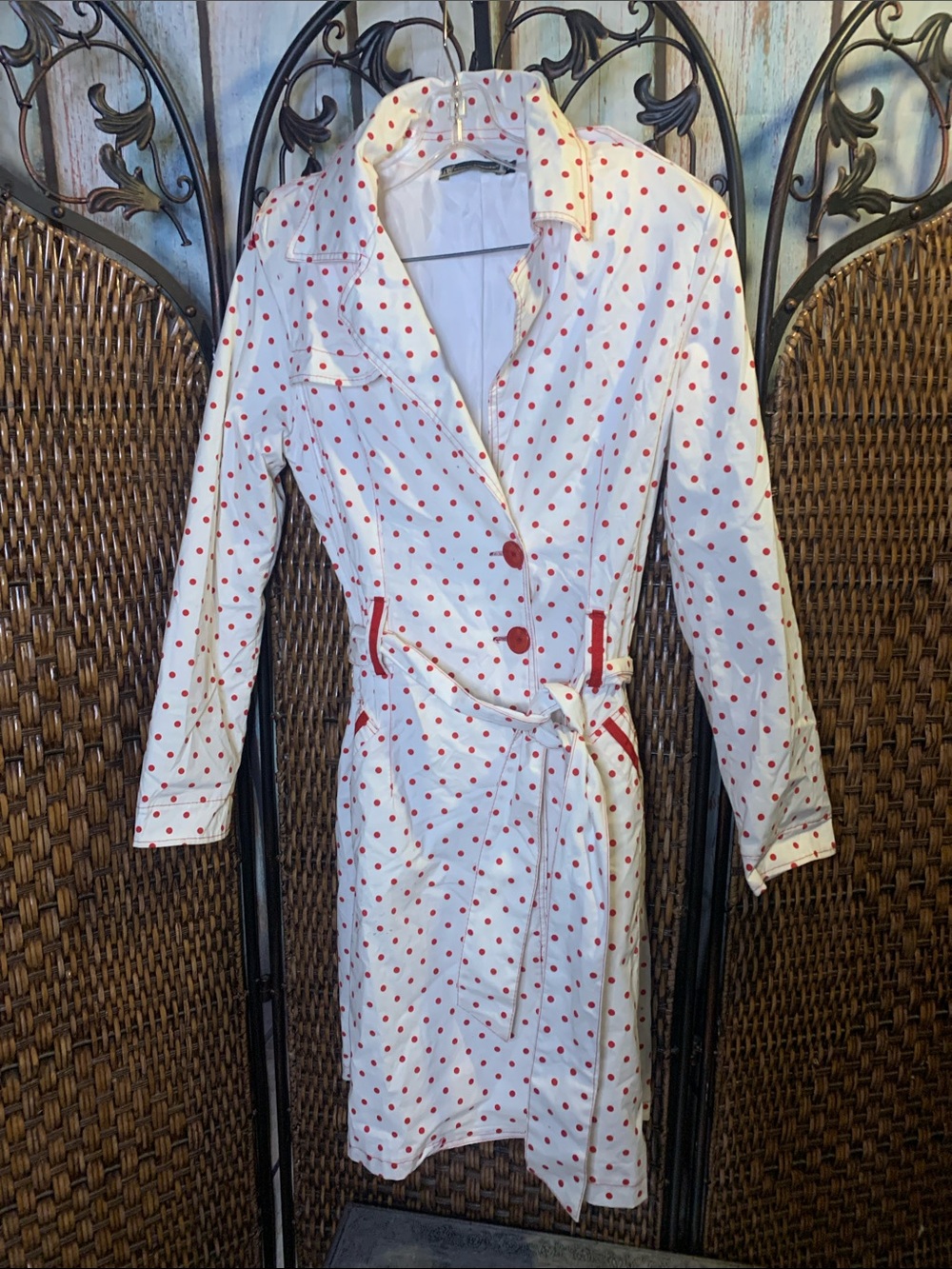 Vintage Rinascimento Linea 2nd Star Polka Dot Coat Size S